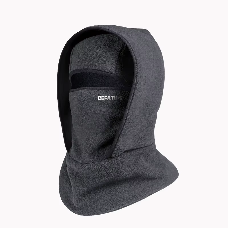 Outdoor Autumn and Winter Season Warm One-Piece Hat, Two-Layer Hat Design, Balaclava Hat, Can Be Used with Helmets, Unisex