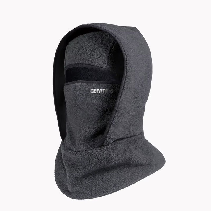 Outdoor Autumn and Winter Season Warm One-Piece Hat, Two-Layer Hat Design, Balaclava Hat, Can Be Used with Helmets, Unisex